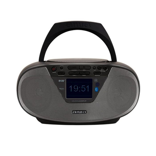 Aiwa BBTU-500DAB Ultimate Modern Boombox  powerful 6W RMS output Black