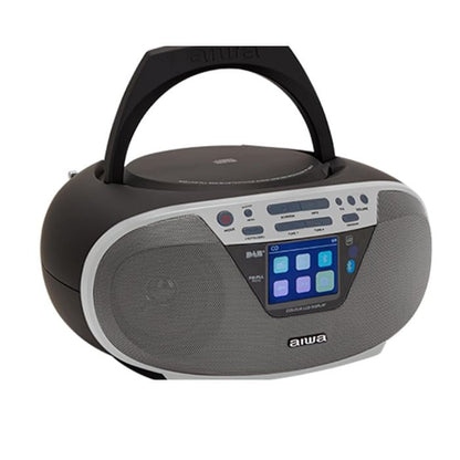 Aiwa BBTU-500DAB Ultimate Modern Boombox  powerful 6W RMS output Silver