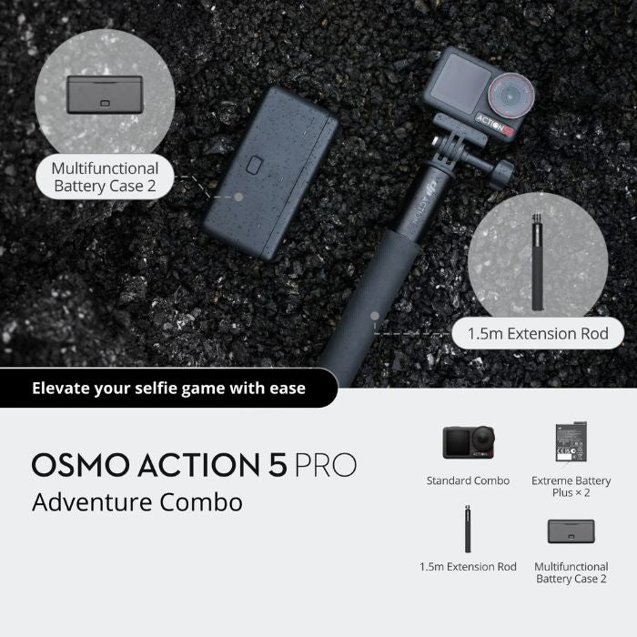 DJI Osmo Action 5 Pro Camera ADVENTURE Combo | DJI981059
