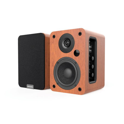 Aiwa ASP-A200BR: ACTIVE BOOKSHELFbSPEAKER PAIR 2X25WRMS