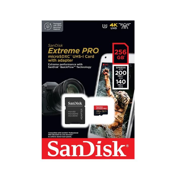 SanDisk Extreme PRO 256 GB Class 3/UHS-I (U3) V30 microSDXC