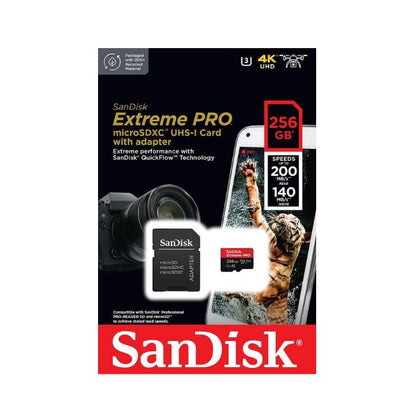 SanDisk Extreme PRO 256 GB Class 3/UHS-I (U3) V30 microSDXC