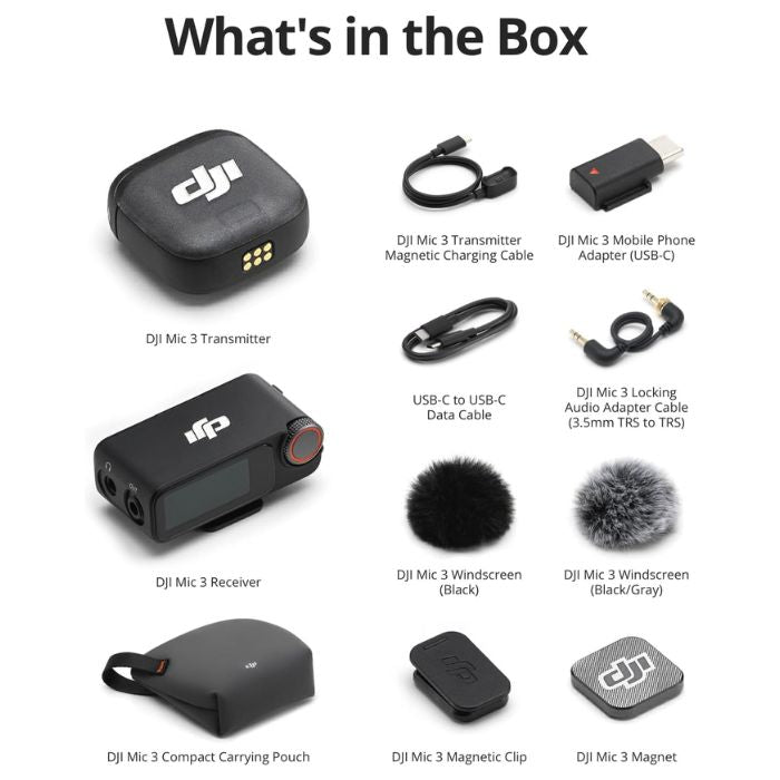 DJI Mic 3 (1 Transmitter + 1 Receiver)