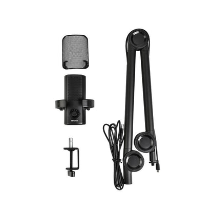 Aiwa PDMA-10 premium cardioid microphone pro shock mount