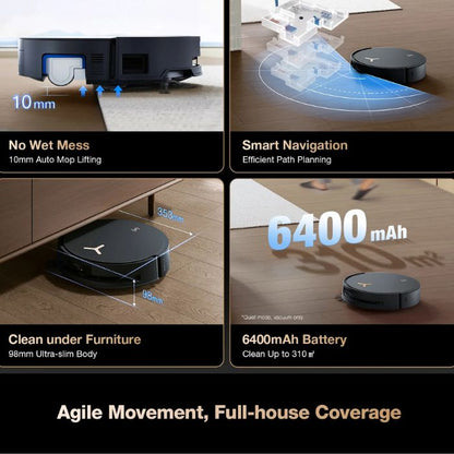 Ecovacs DEEBOT X8 PRO OMNI 18000PA Self-Empty Robot Vacuum & Mop